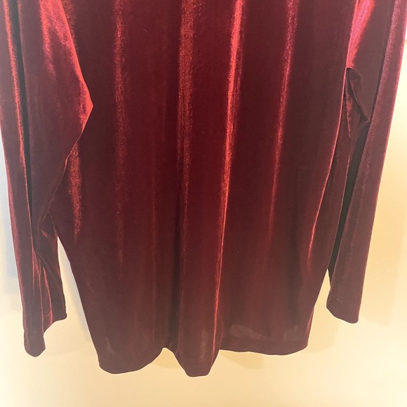 Vintage Disney Velour Long Sleeve Button Up in Burgundy Mickey Mouse SZ Large - Picture 14 of 14